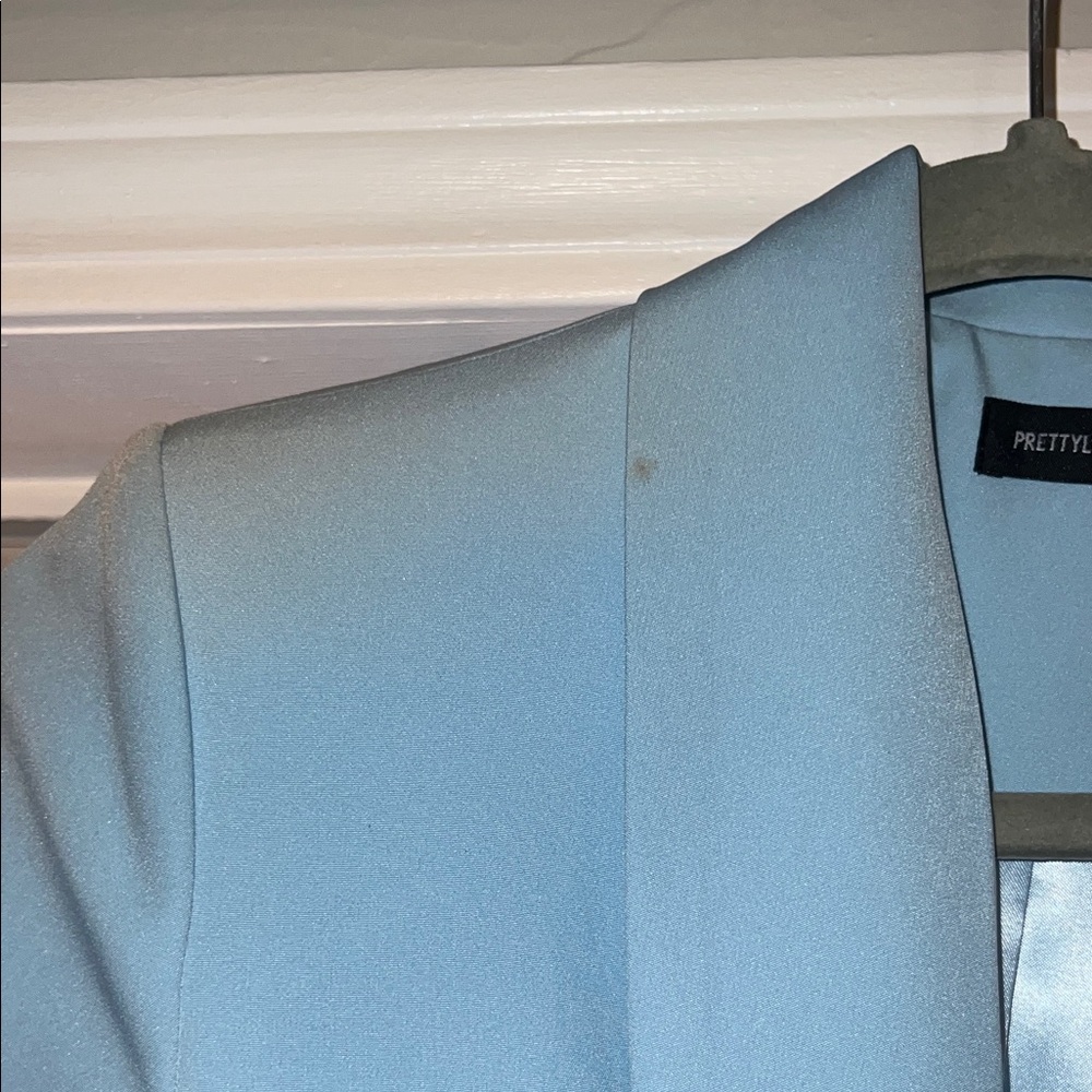 Prettylittlething Light Blue Double-Breasted Blaz… - image 4